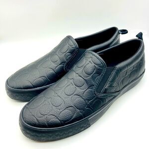 NWT Coach Signature Leather Skate Slip On Sneakers Size 10 D/270mm